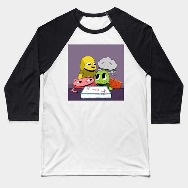 Frog Dog Log - 2016 Baseball T-Shirt by jareddweiss